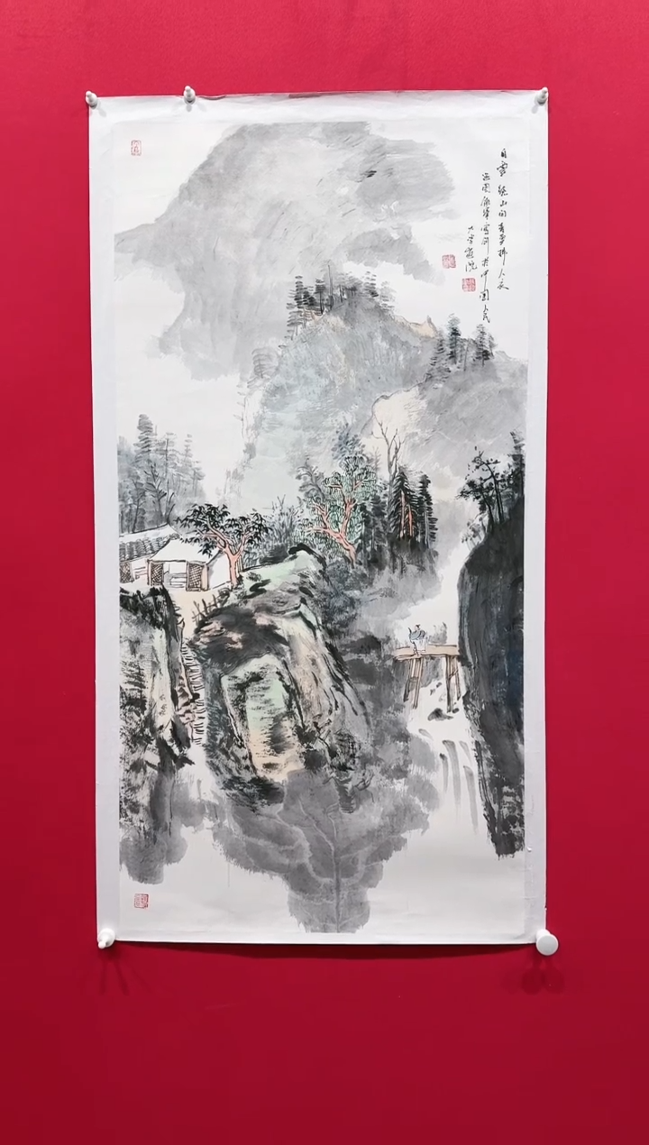 【闪购商品】国画张领军68*138........