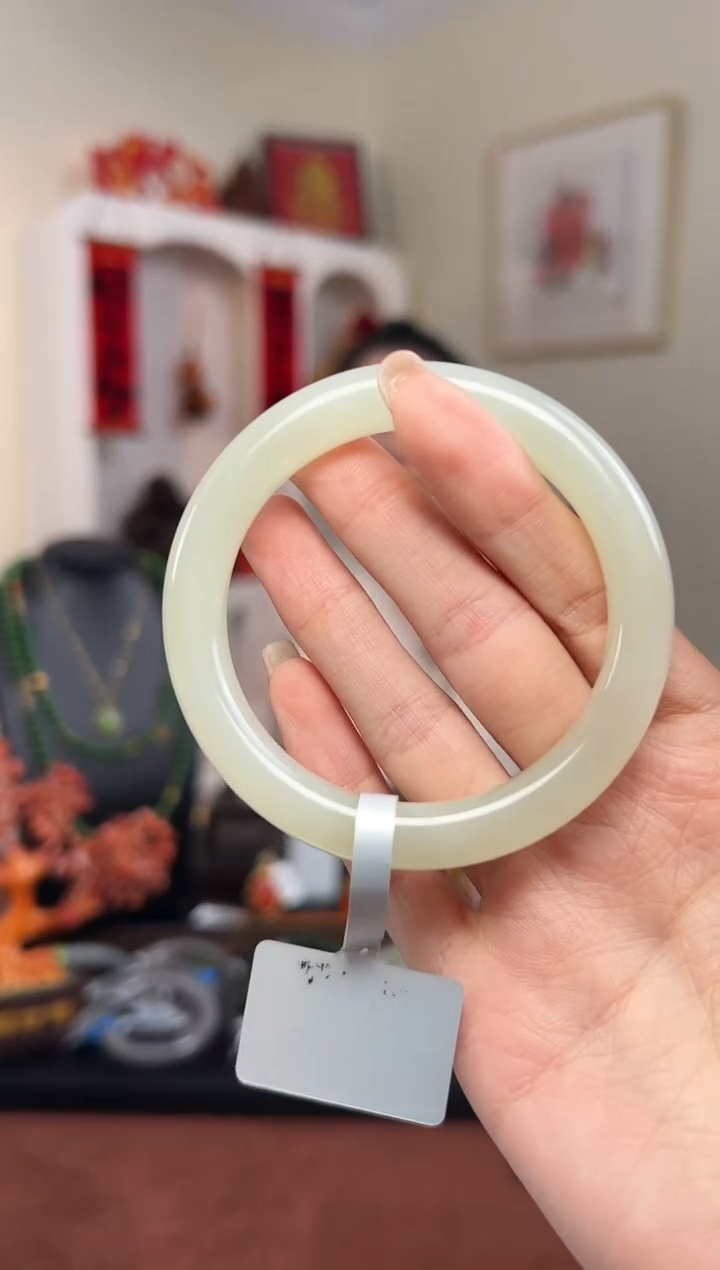 【闪购商品】和田玉S11-未镶嵌手镯53mm