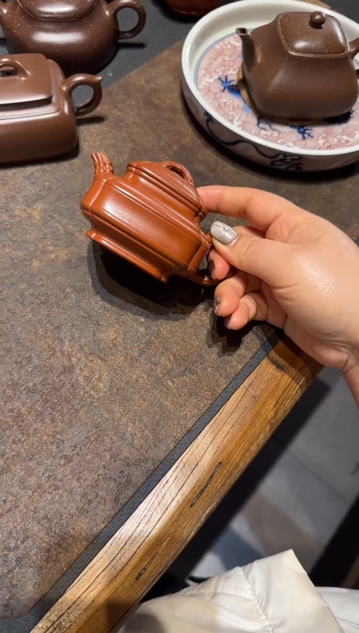 【闪购商品】紫砂茶壶双线竹鼓