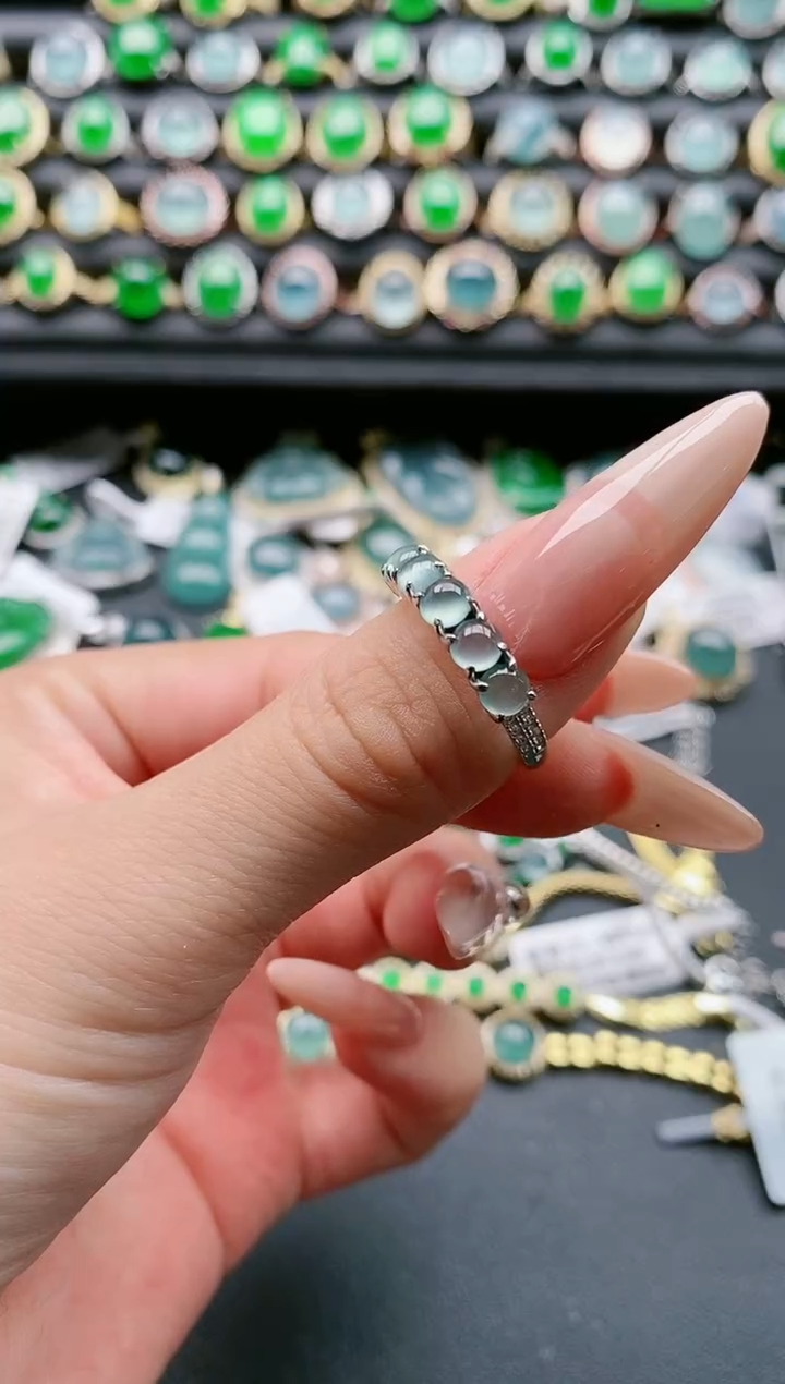 【闪购商品】翡翠戒指银S925镶嵌1111111