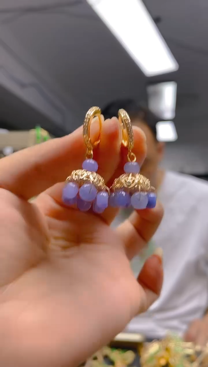 翡翠合金耳饰0325翡翠耳包