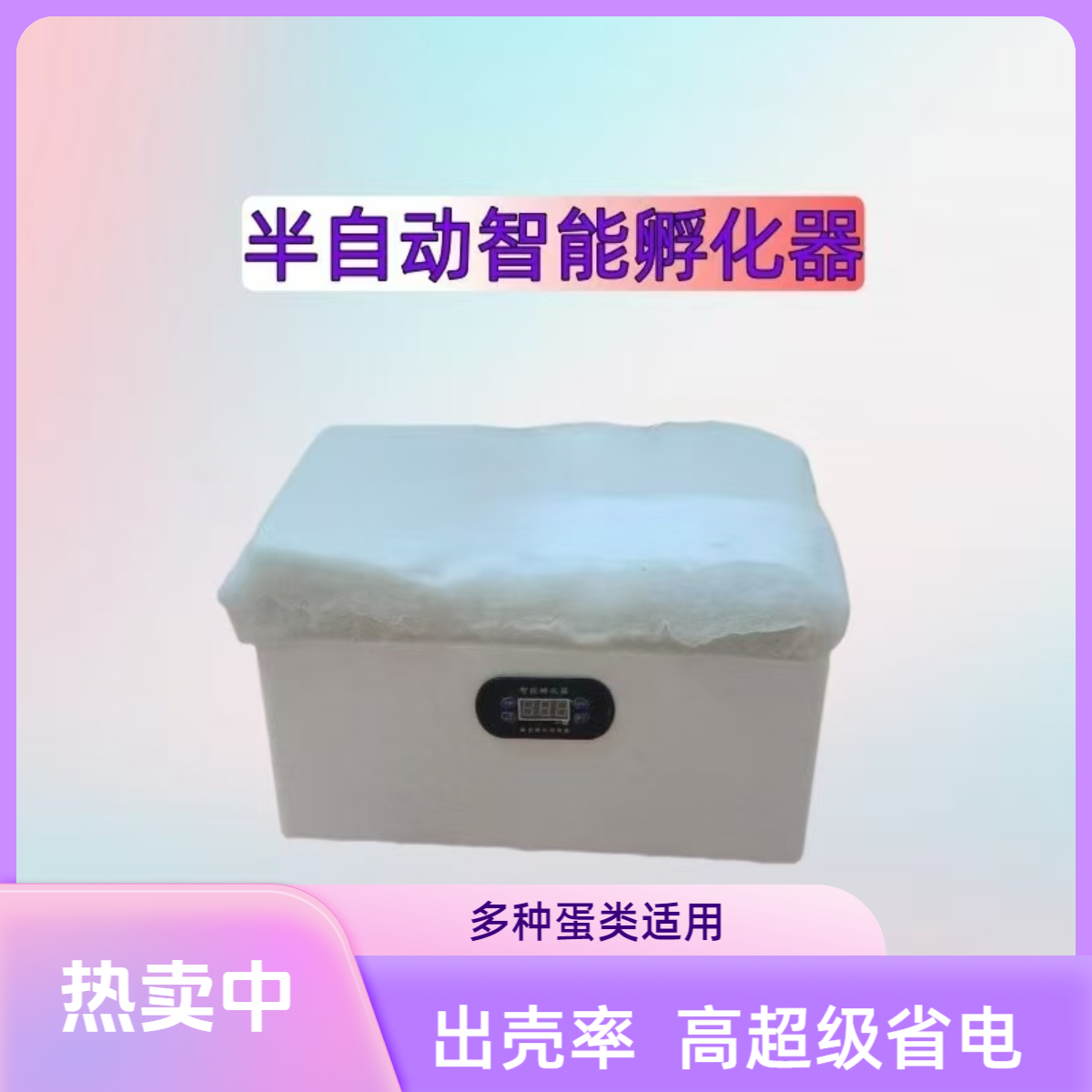 半自动家用智能水床孵化箱（双电源）可孵化鸡鸭鹅等各种蛋类