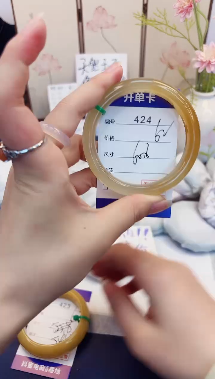 【闪购商品】石英质玉手镯未镶嵌424-财气镯-圈口60