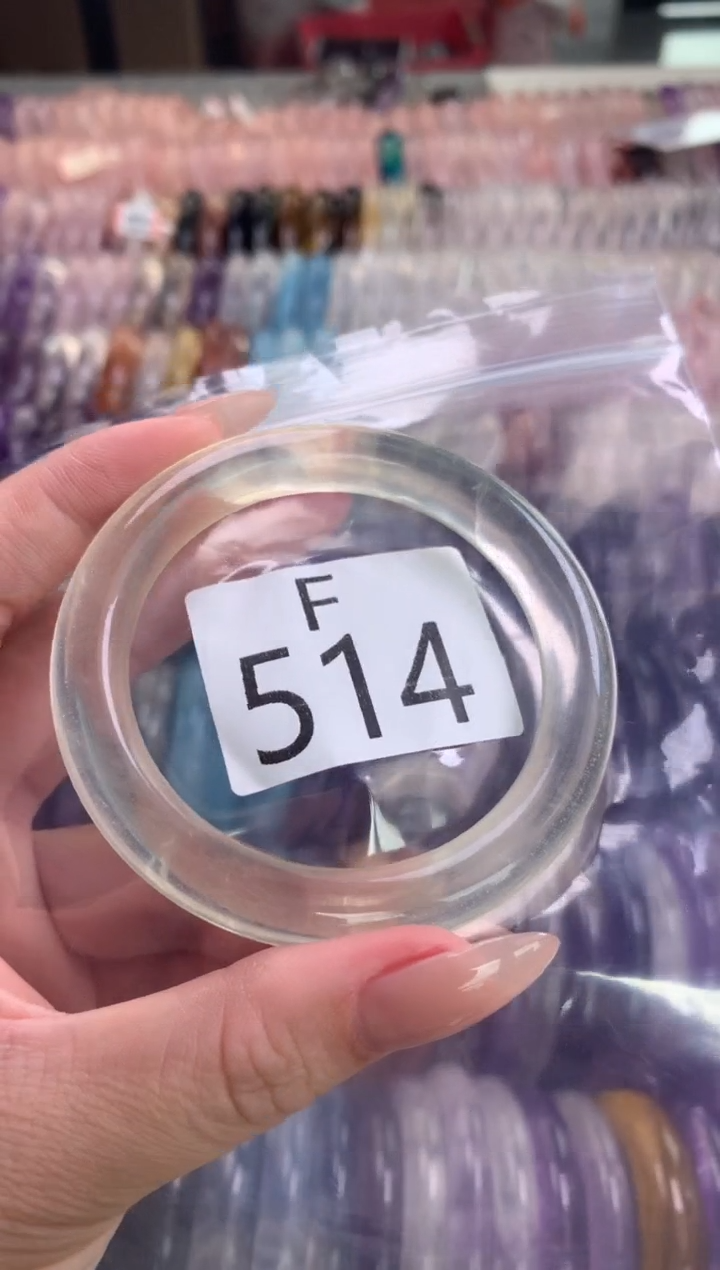 水晶珠宝半成品未镶嵌水晶手镯514-52