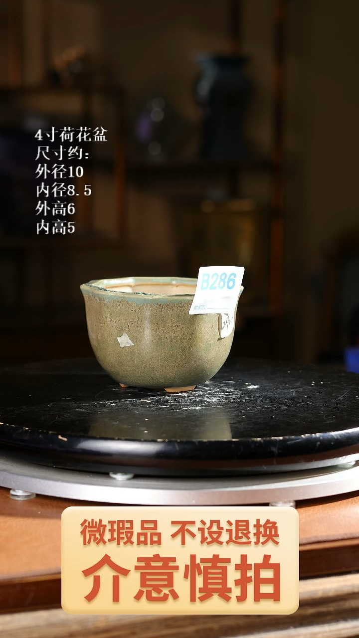 4寸荷花盆       286