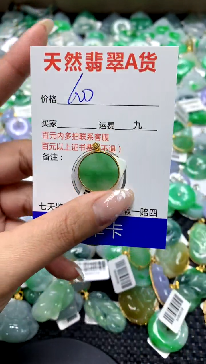 【闪购商品】翡翠颈饰18K金镶嵌1111111111111111