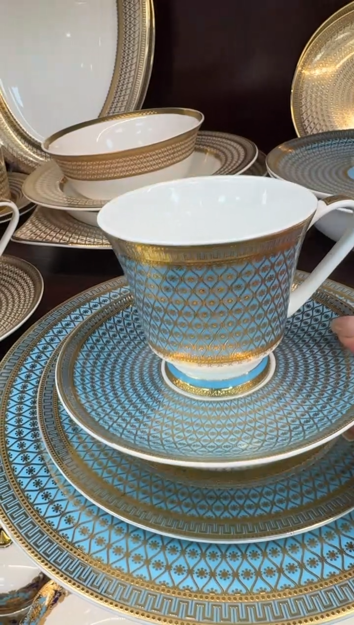 【闪购商品】瓷片240毫升杯碟 正品 6套