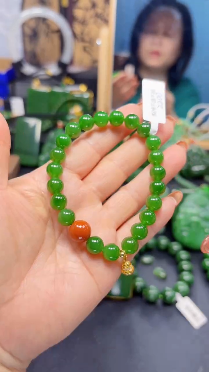 【闪购商品】和田玉（碧玉）手串未镶嵌1