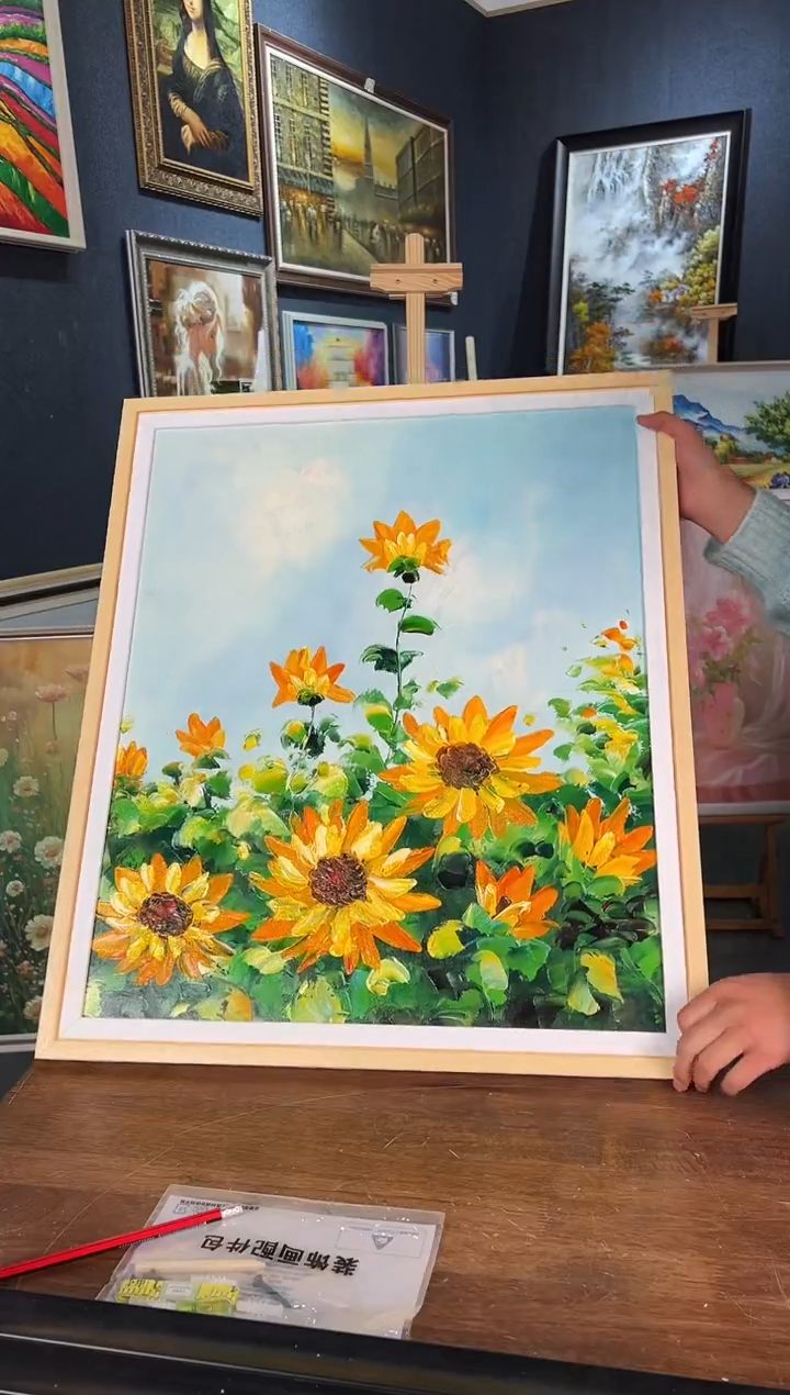 【闪购商品】油画47号 50*60 向日葵-手绘油画