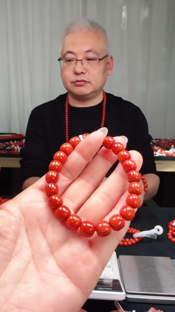 未镶嵌多样性发一件南红玛瑙【高货】锦红9mm保山精工老型单圈 