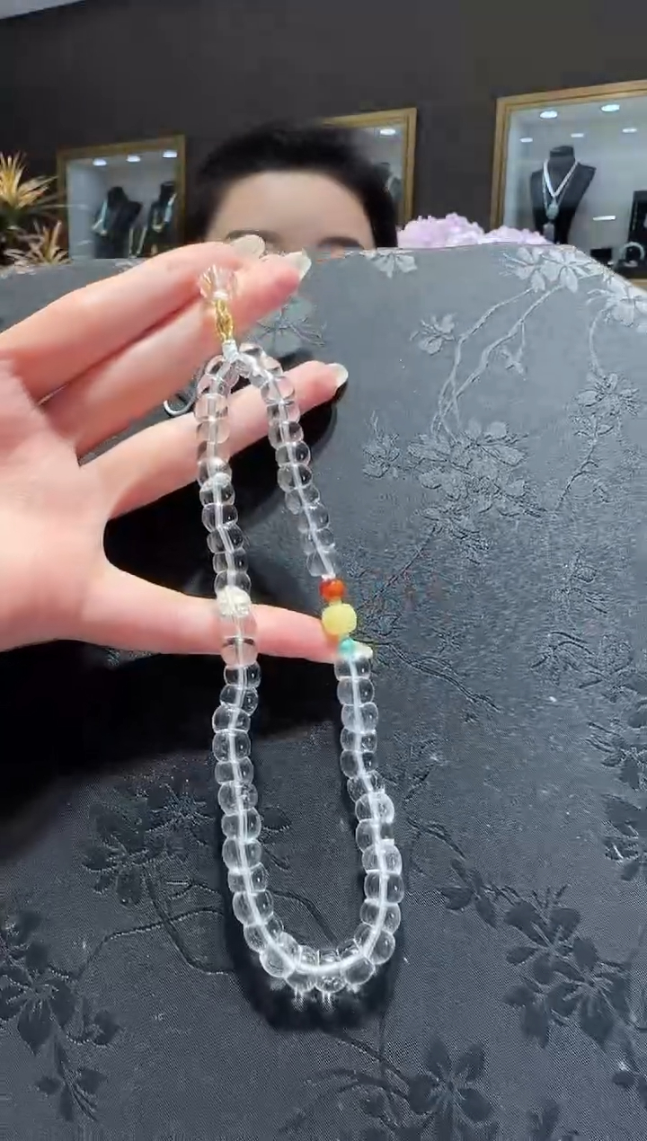 【闪购商品】水晶手机链未镶嵌水晶大肠手机链