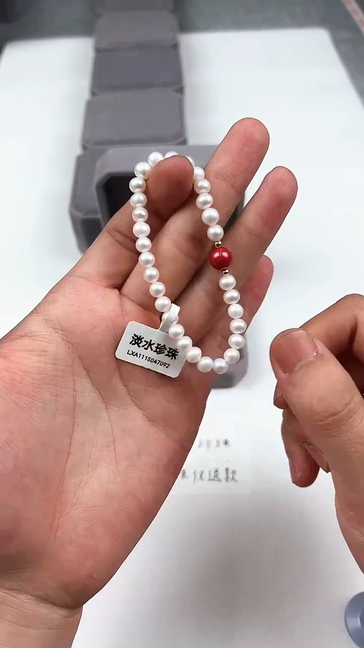 【闪购商品】淡水珍珠手绳银S925镶嵌111111111