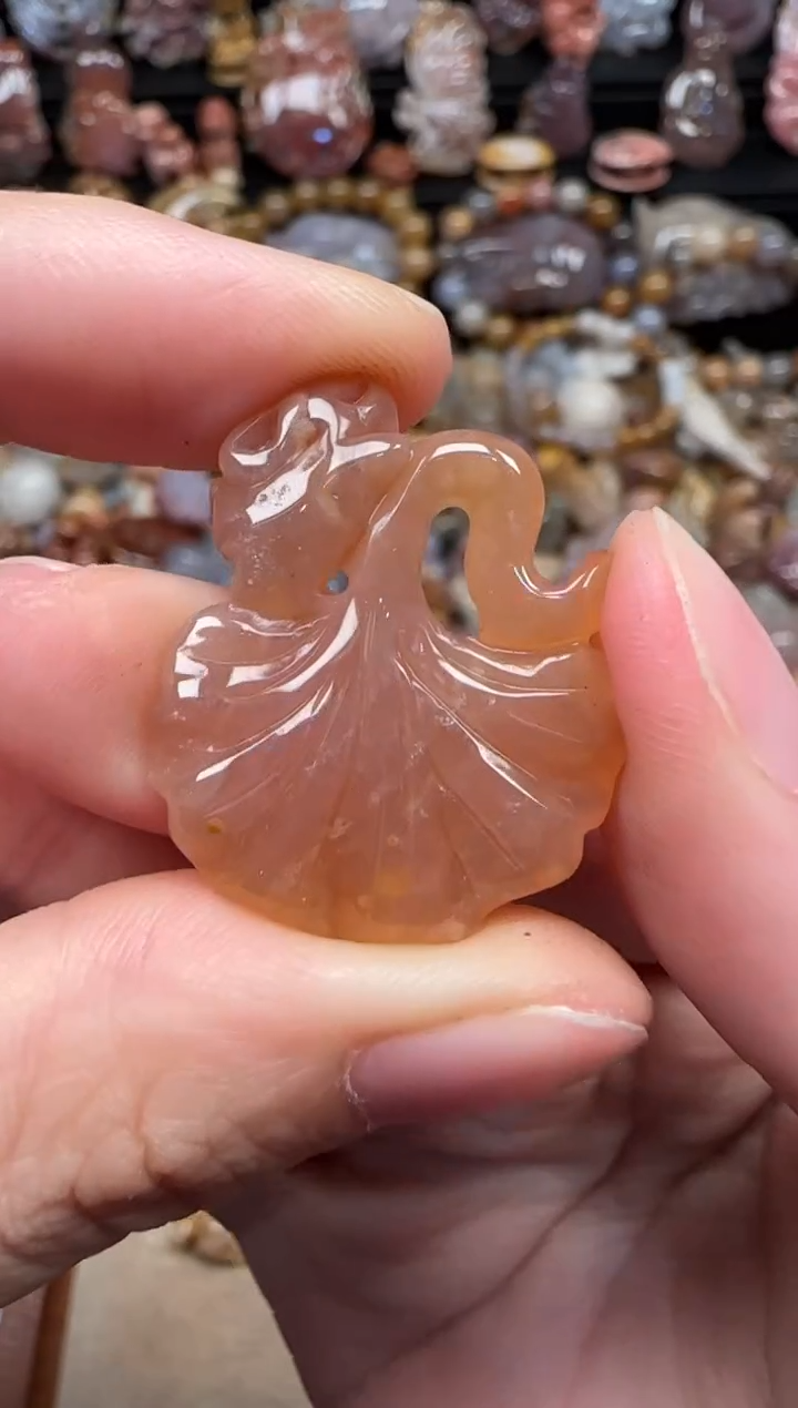 颈饰未镶嵌硅化珊瑚（珊瑚玉）199