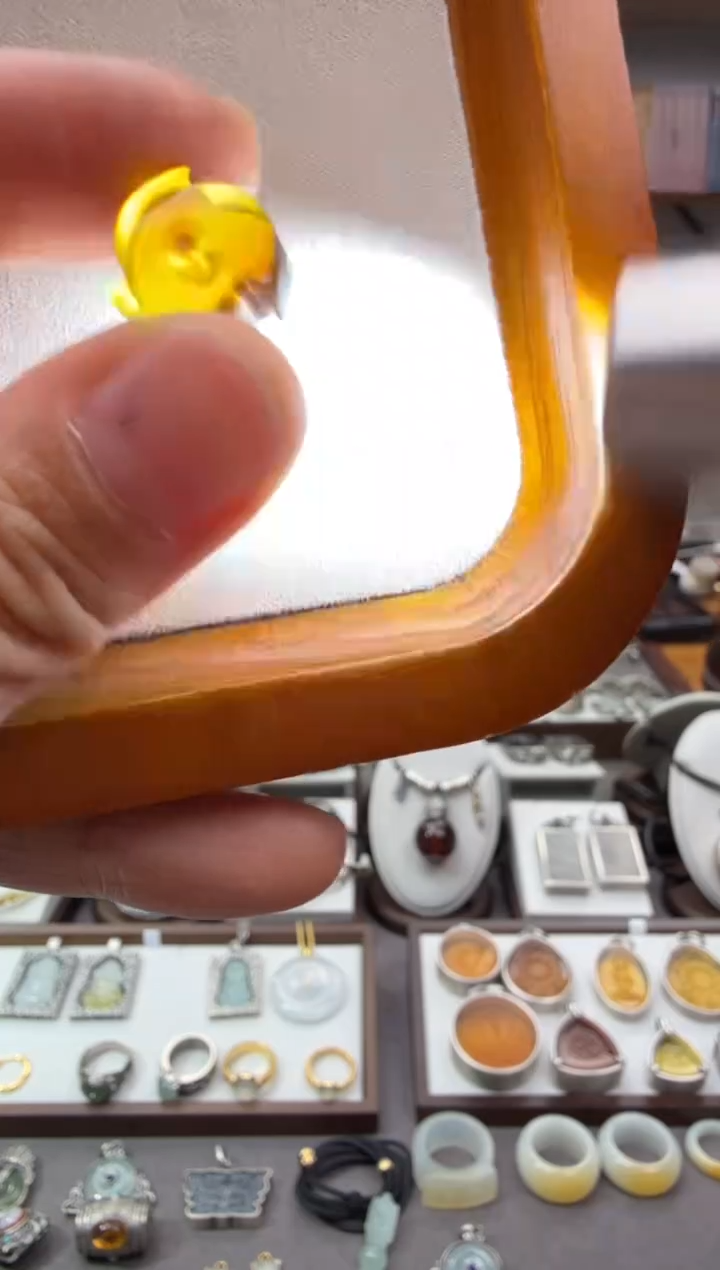 琥珀颈饰未镶嵌配饰2-6