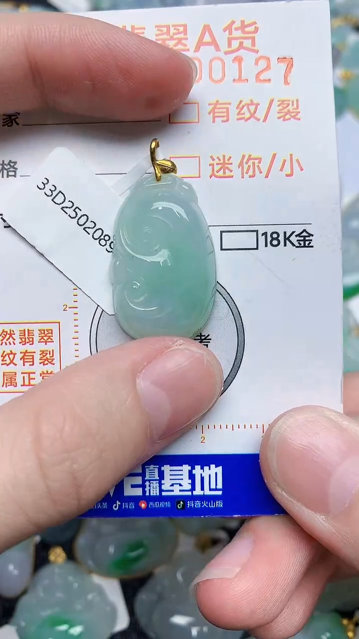 【闪购商品】翡翠颈饰18K金镶嵌453453453
