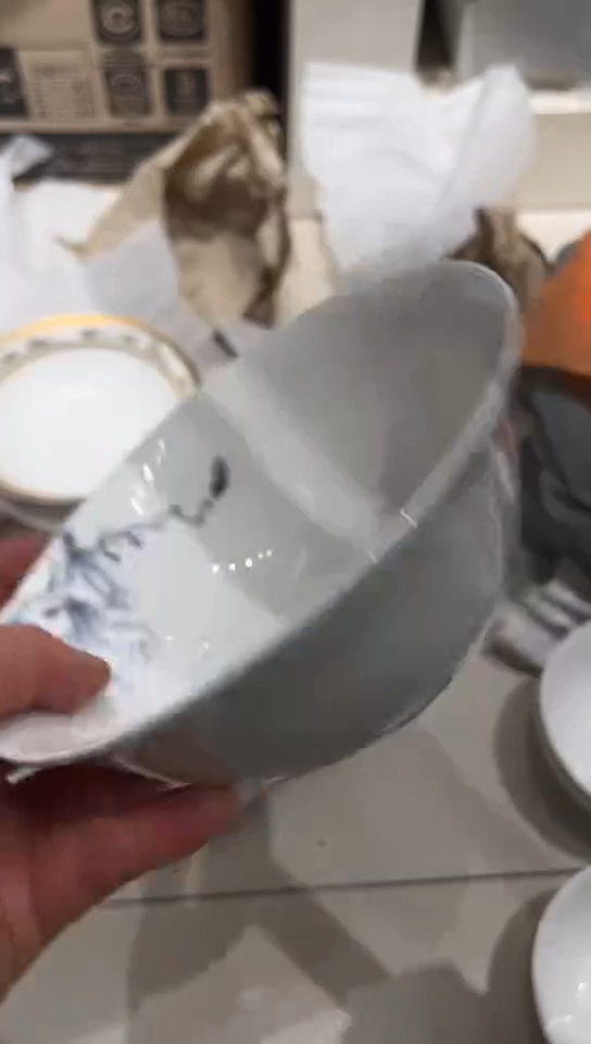 瓷6碗1个隆达骨瓷