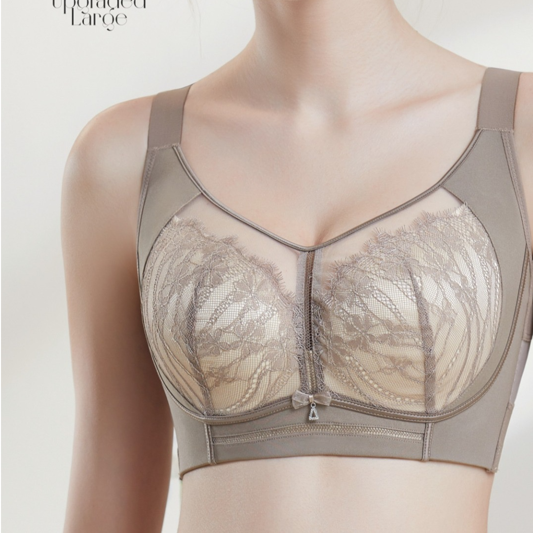 0908-05 女士（CD杯）调整型聚拢拼接内衣蕾丝 LDWH 6286