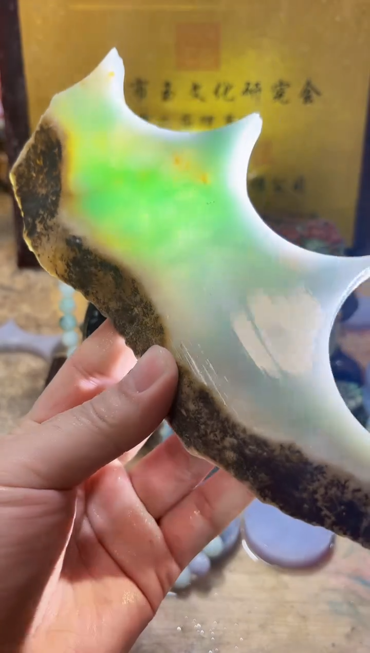 未镶嵌挂件翡翠A货常星7733