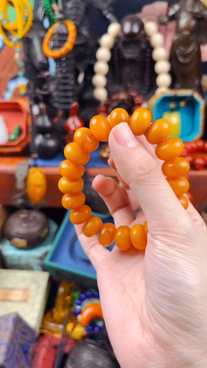 【闪购商品】蜜蜡裸石未镶嵌飞飞直播推荐精品 棕算盘