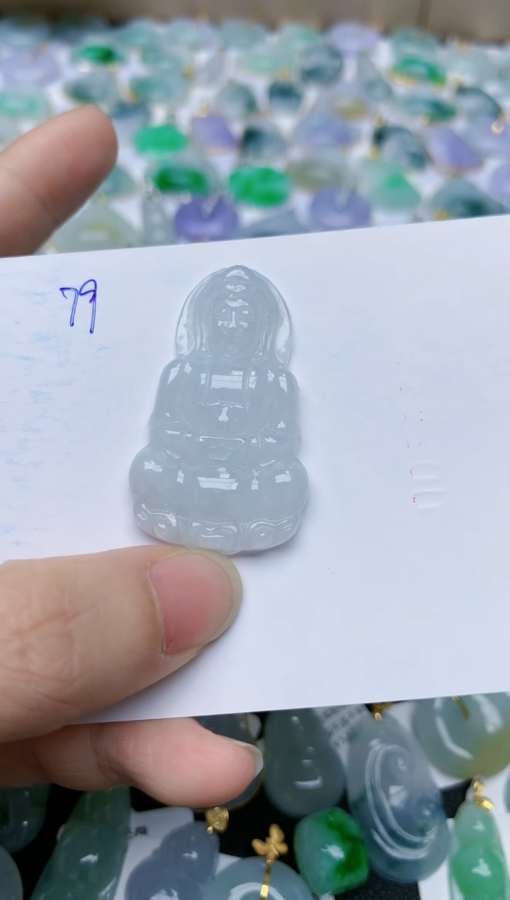 【闪购商品】翡翠颈饰未镶嵌天然翡翠A货    