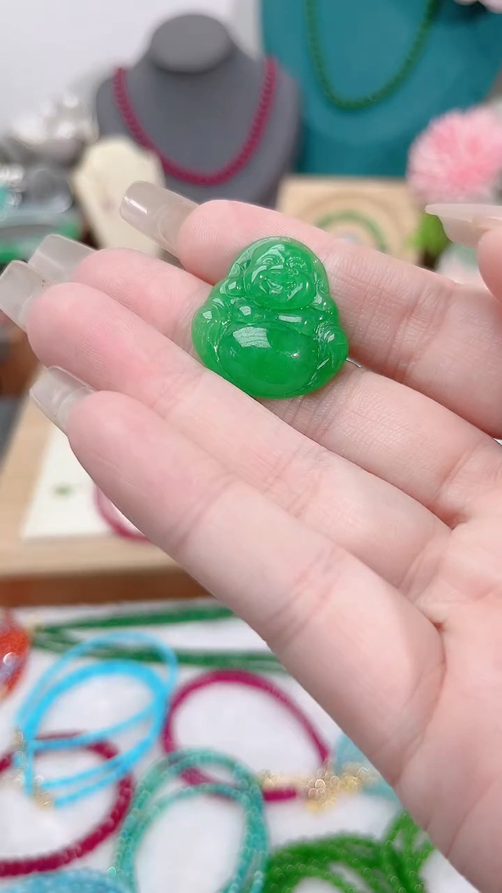 翡翠未镶嵌吊坠(不含链)佛50