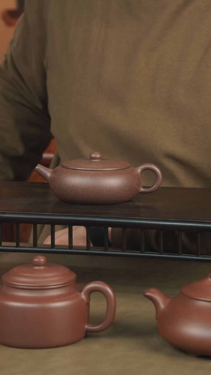 【闪购商品】紫砂茶壶大茗茶器紫泥调砂香玉壶150cc