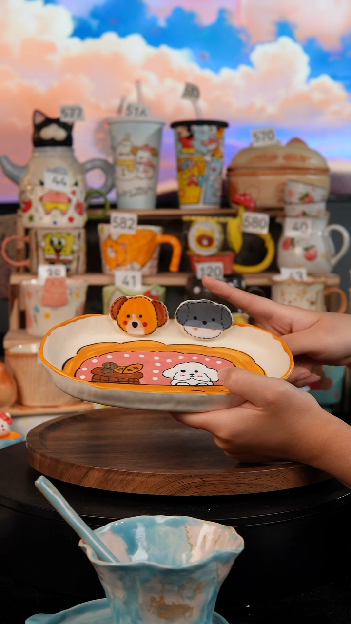 陶瓷双饮款景德镇手工陶瓷