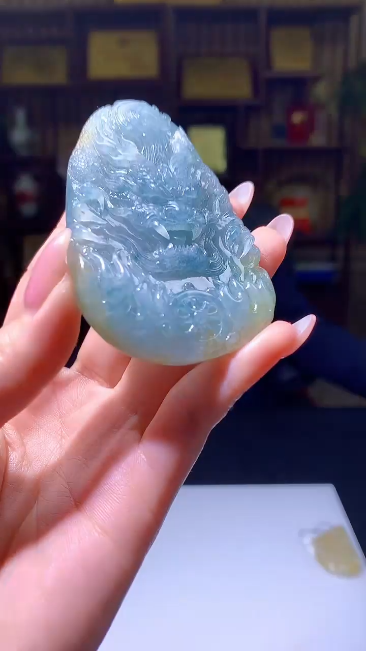 【闪购商品】定制翡翠未镶嵌8053jj-毛货挂件20