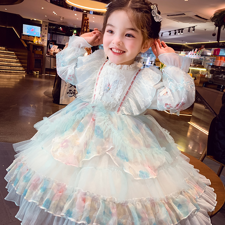 【蜜粉价】女童一蝴蝶洛丽塔汉服蓬蓬裙公主裙精灵裙C25026