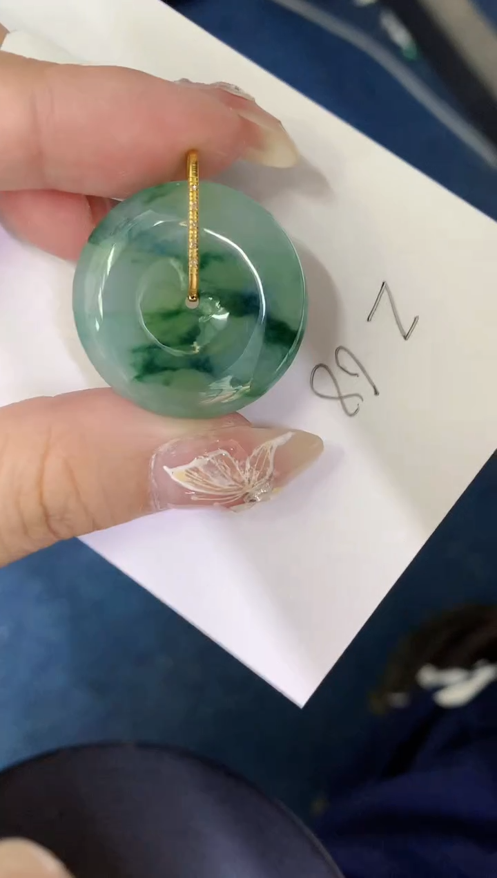 【闪购商品】翡翠颈饰18K金镶嵌00000000000