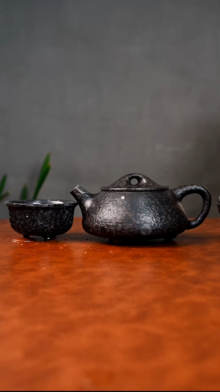 阿*石瓢壶冰碛岩一壶一杯