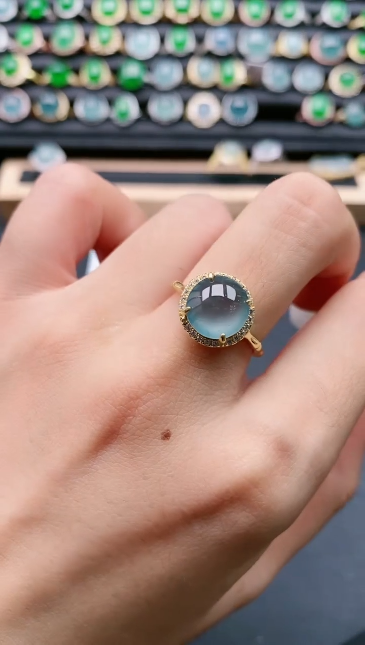 【闪购商品】翡翠戒指银S925镶嵌11111