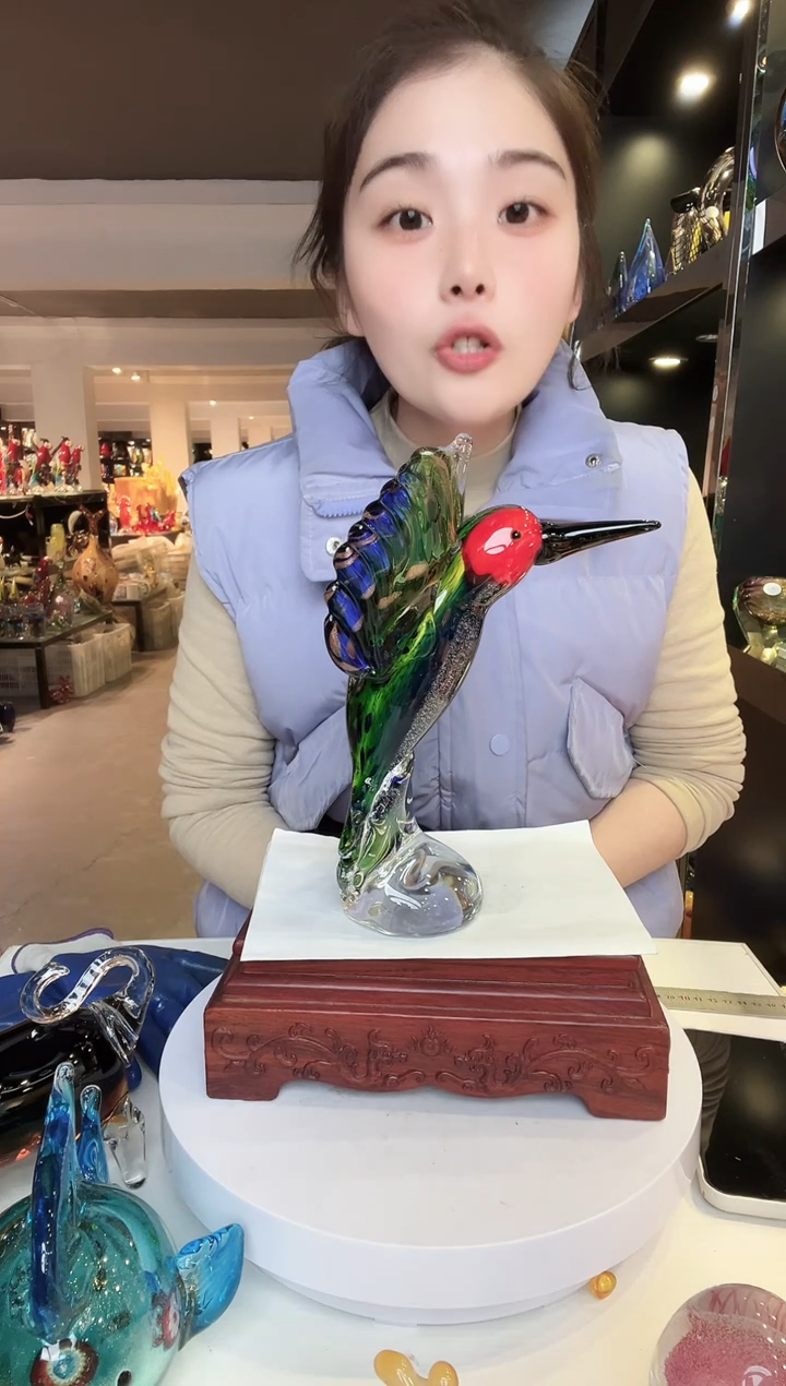 【闪购商品】茶盏琉璃摆件家居摆件