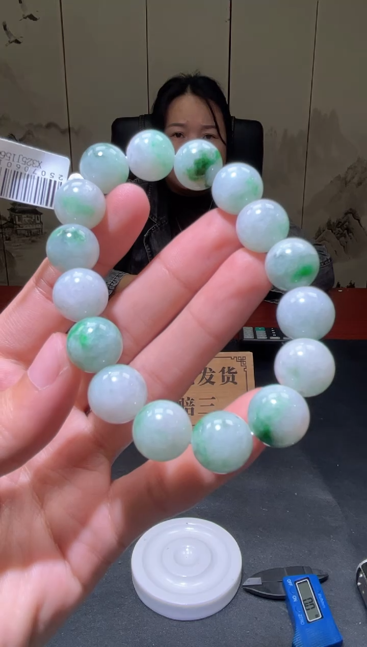 未镶嵌定制翡翠珠串 拍一发一