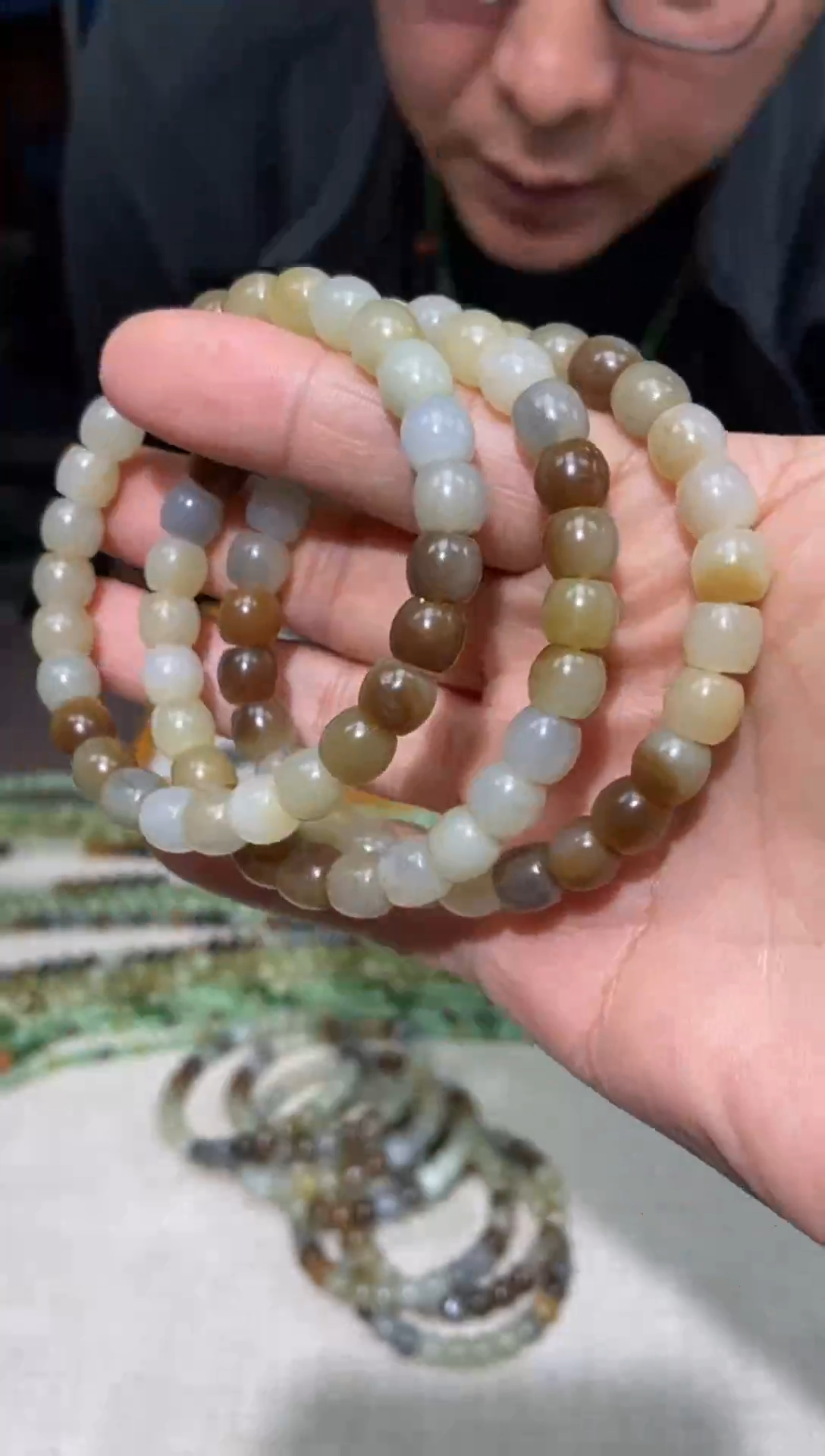 未镶嵌手链和田玉颜色多样性发货拍一发一