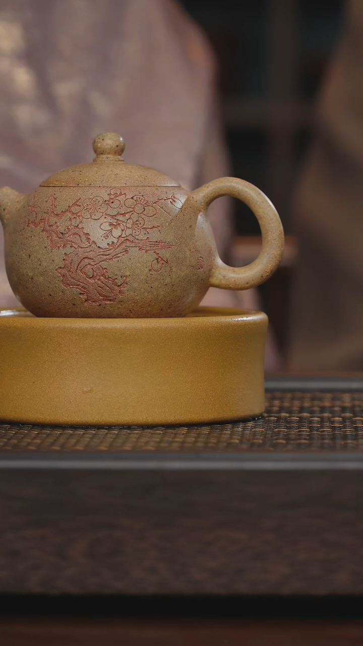 【闪购商品】紫砂茶杯非遗茶器-梅花小西施（壶承）