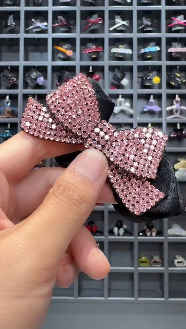 醋酸非金属属韩国醋酸品牌发饰施华洛蝴蝶结小肠圈头绳一支