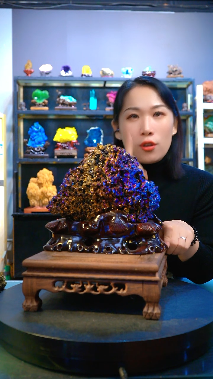 石材精品矿物晶体摆件