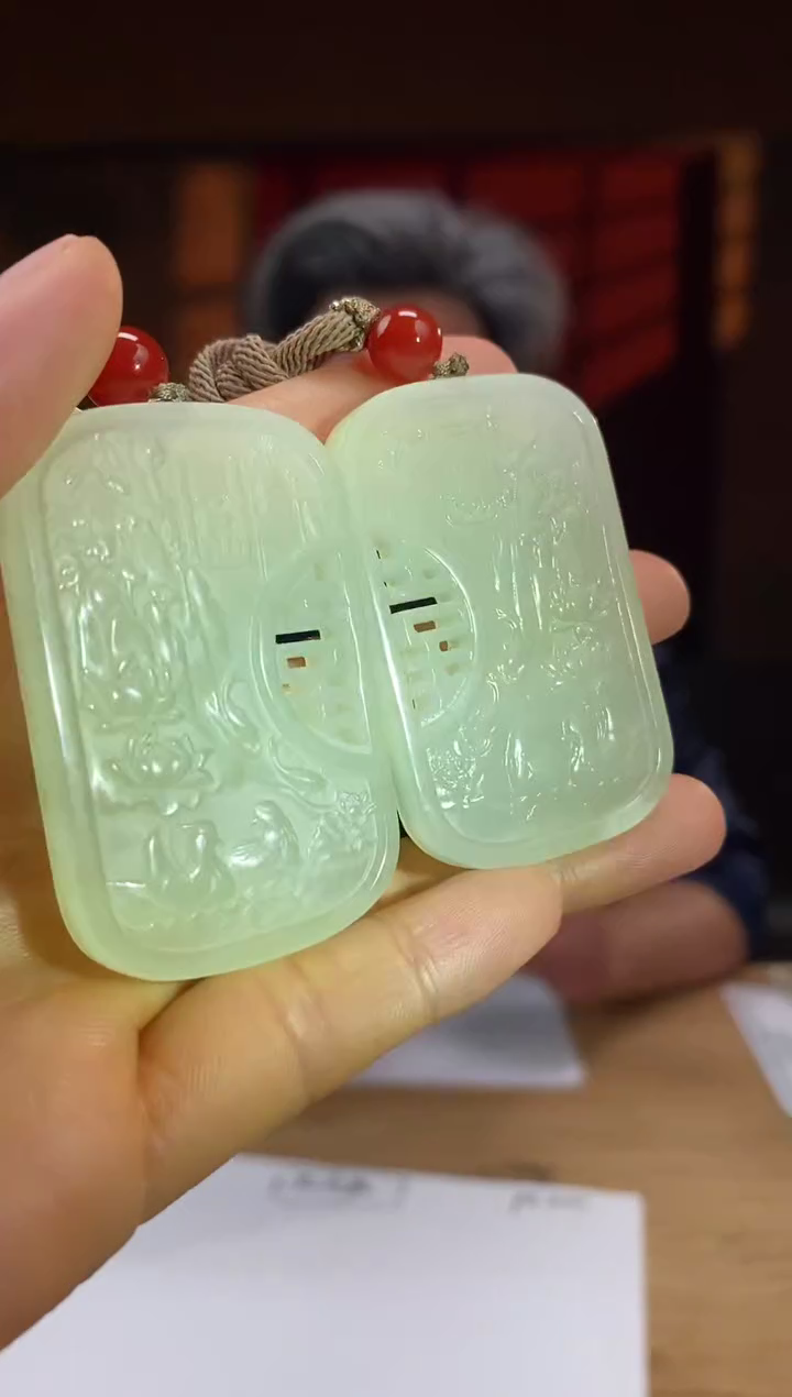 和田玉未镶嵌颈饰D613