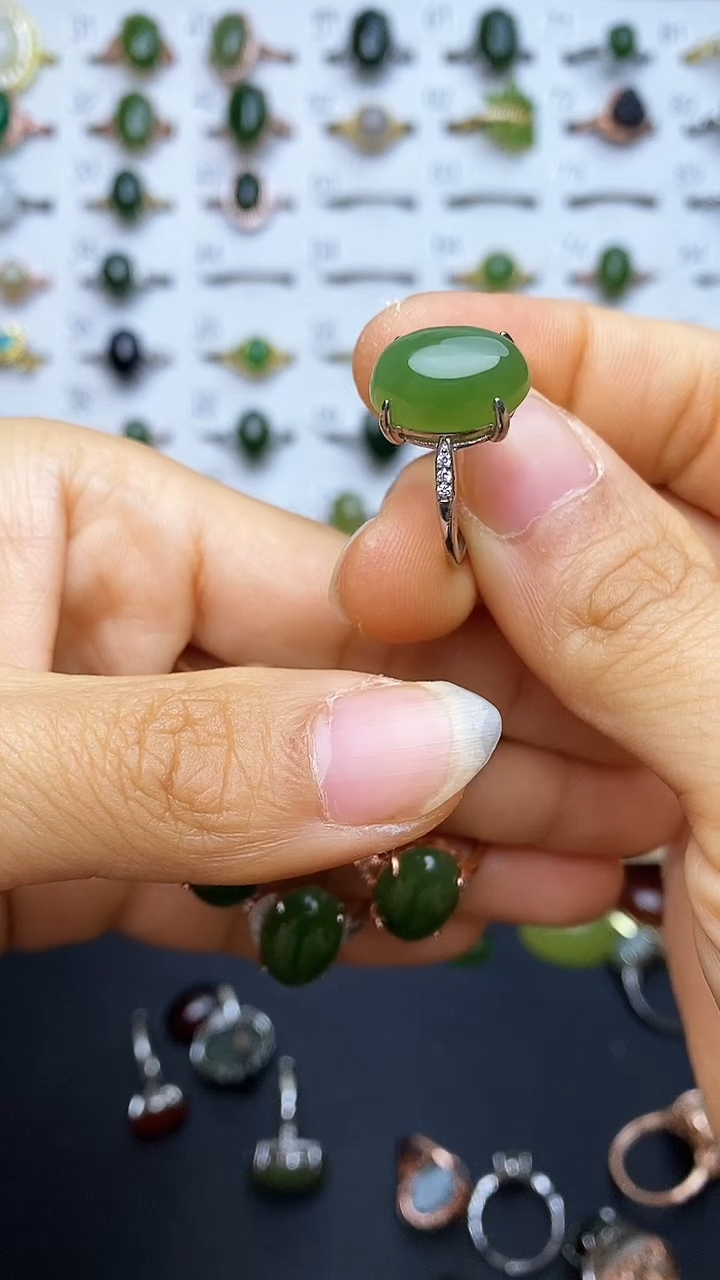 【闪购商品】和田玉戒指未镶嵌1