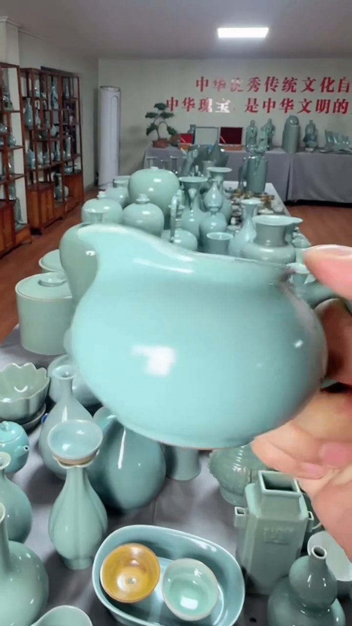 【闪购商品】杯汝瓷仿古釉公道杯