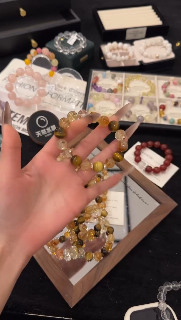 合金手链水晶黄塔晶多宝x3489