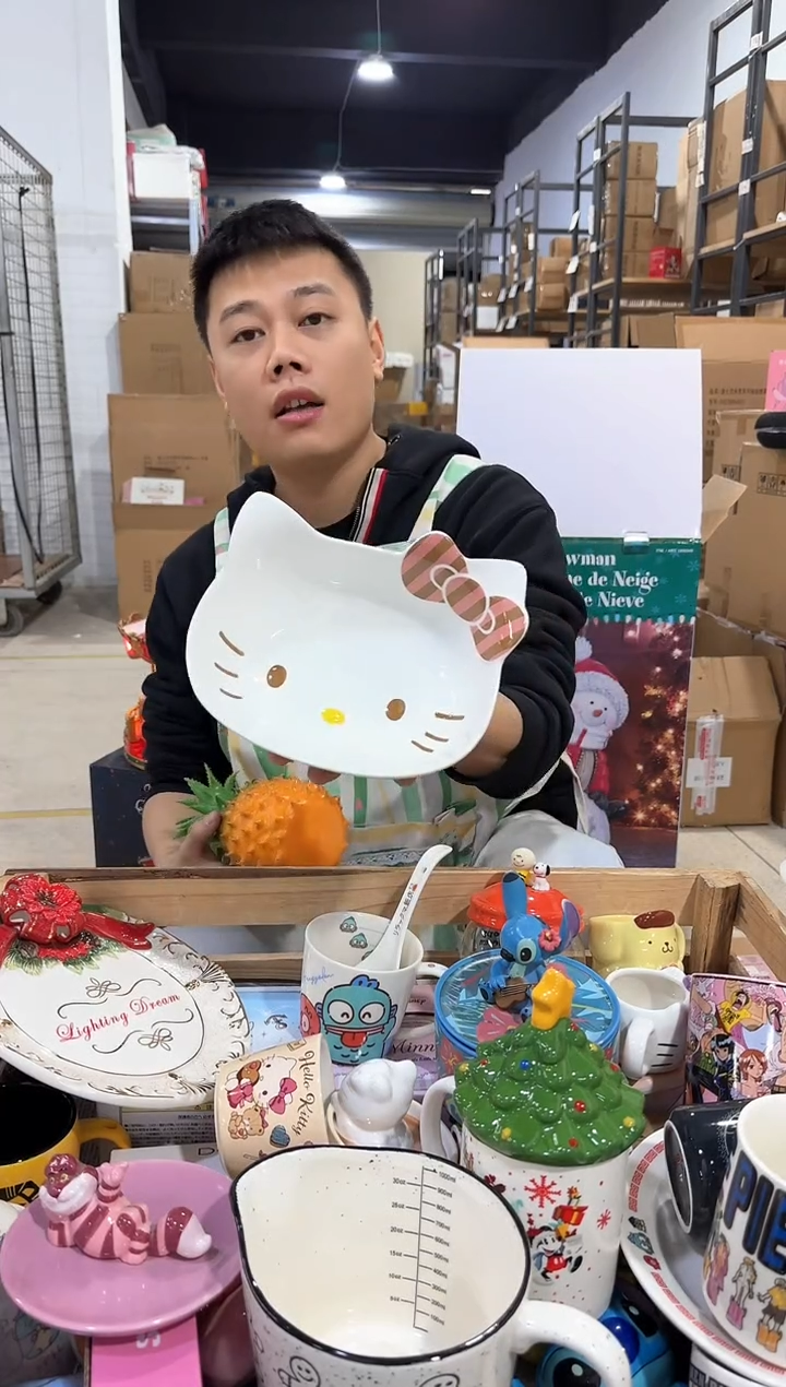 瓷片kt猫深碗    