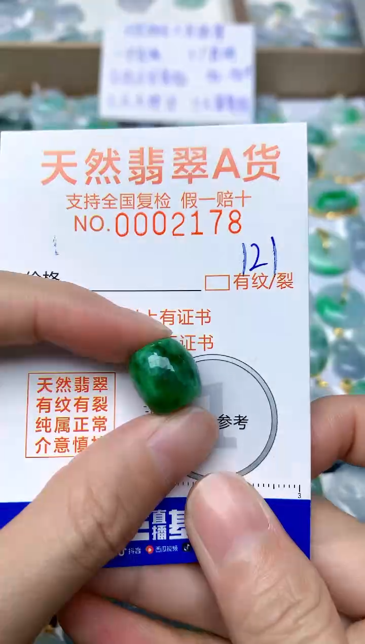 【闪购商品】翡翠颈饰未镶嵌121天然A货翡翠