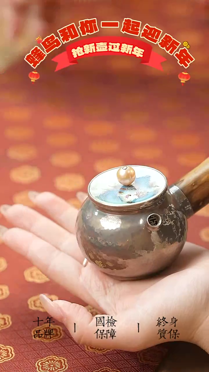 【闪购商品】紫皮侧把银壶泡茶壶