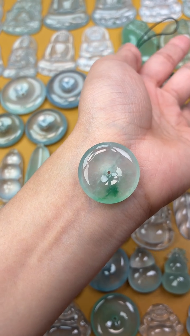 吊坠(不含链)未镶嵌翡翠62 平安扣 24.8 5.8