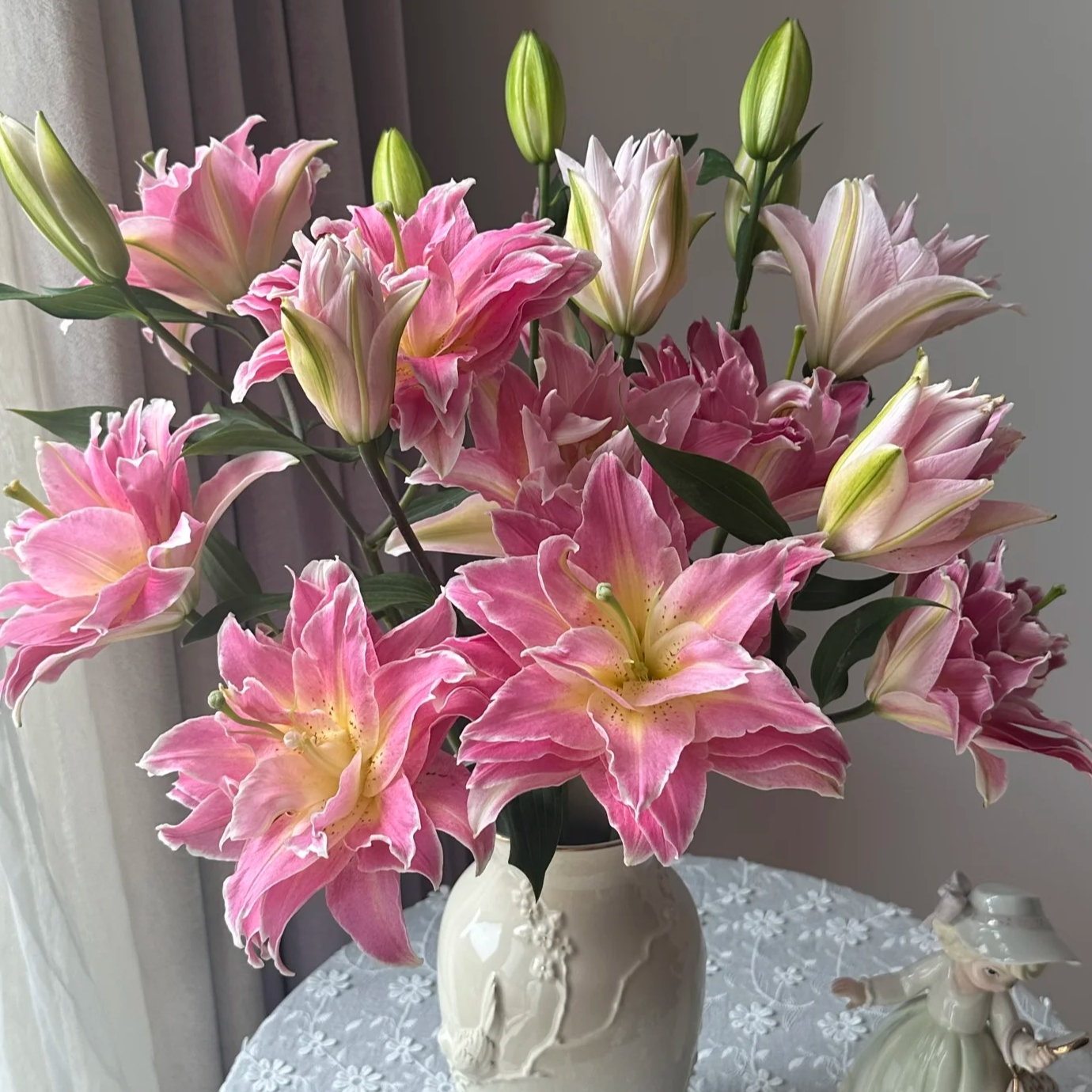 【莲花之梦】14/16 重瓣香水百合种球进口百合种球栽种进口百合种球