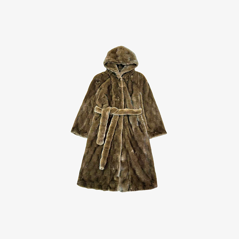 翡德莉丝【连帽长款外套】冰心私服连帽厚外套