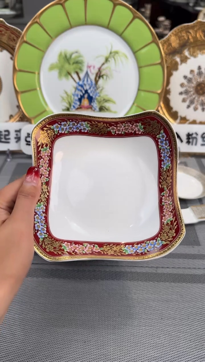 【闪购商品】瓷片6寸方形碗2个  福利价  福利价