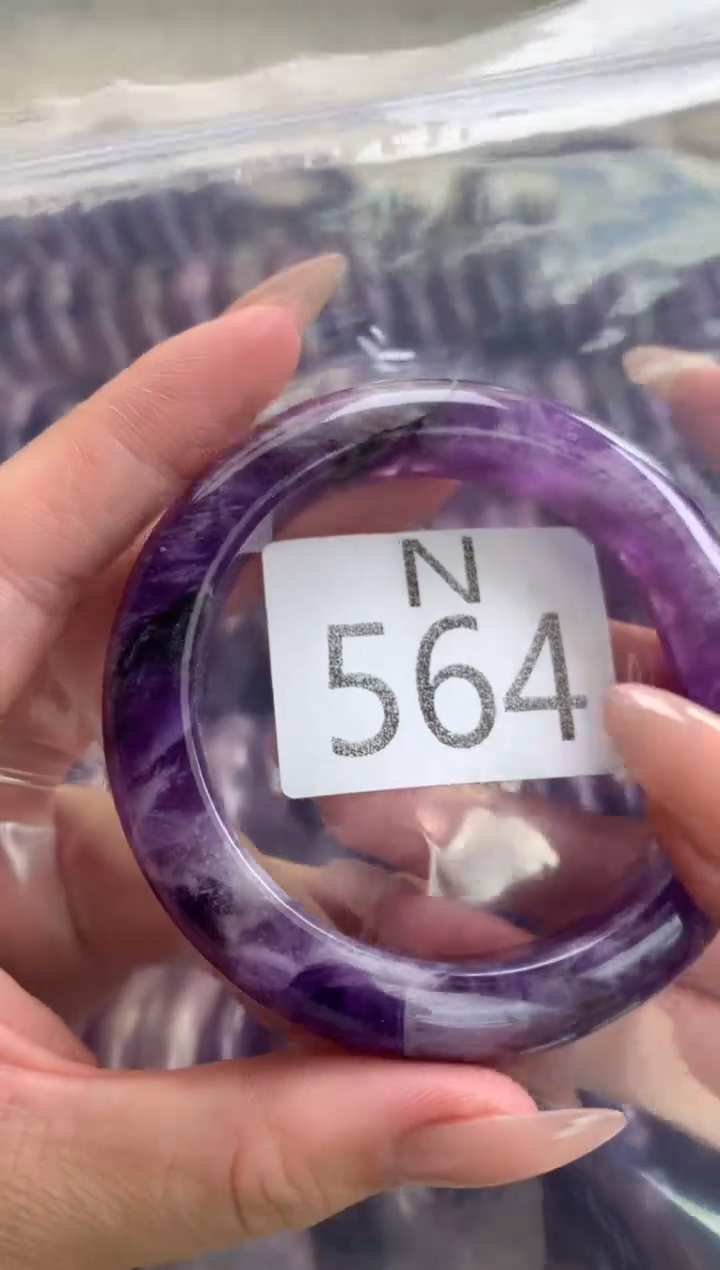 水晶珠宝半成品未镶嵌水晶手镯564-54